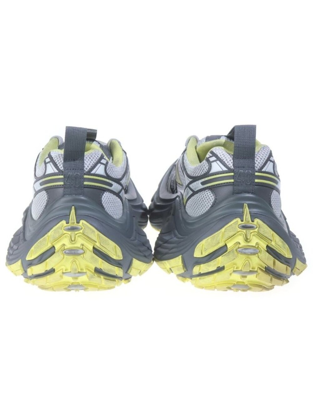 Balenciaga Sneaker Mesh Chunky Sole Low Cut Sneakers Gray Yellow - Picture 3 of 6